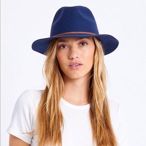 Brixton - Wesley Fedora in Steel Blue